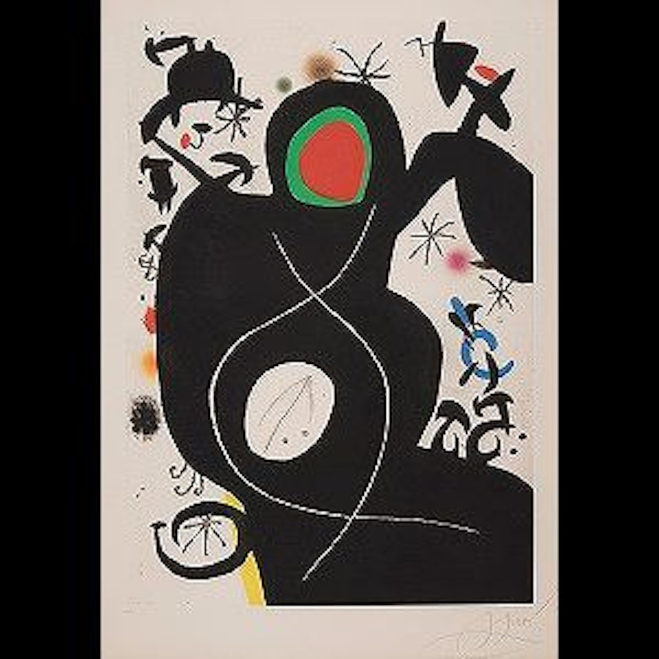 L'aveugle parmi les oiseaux (Dupin 998) by Joan Miró
