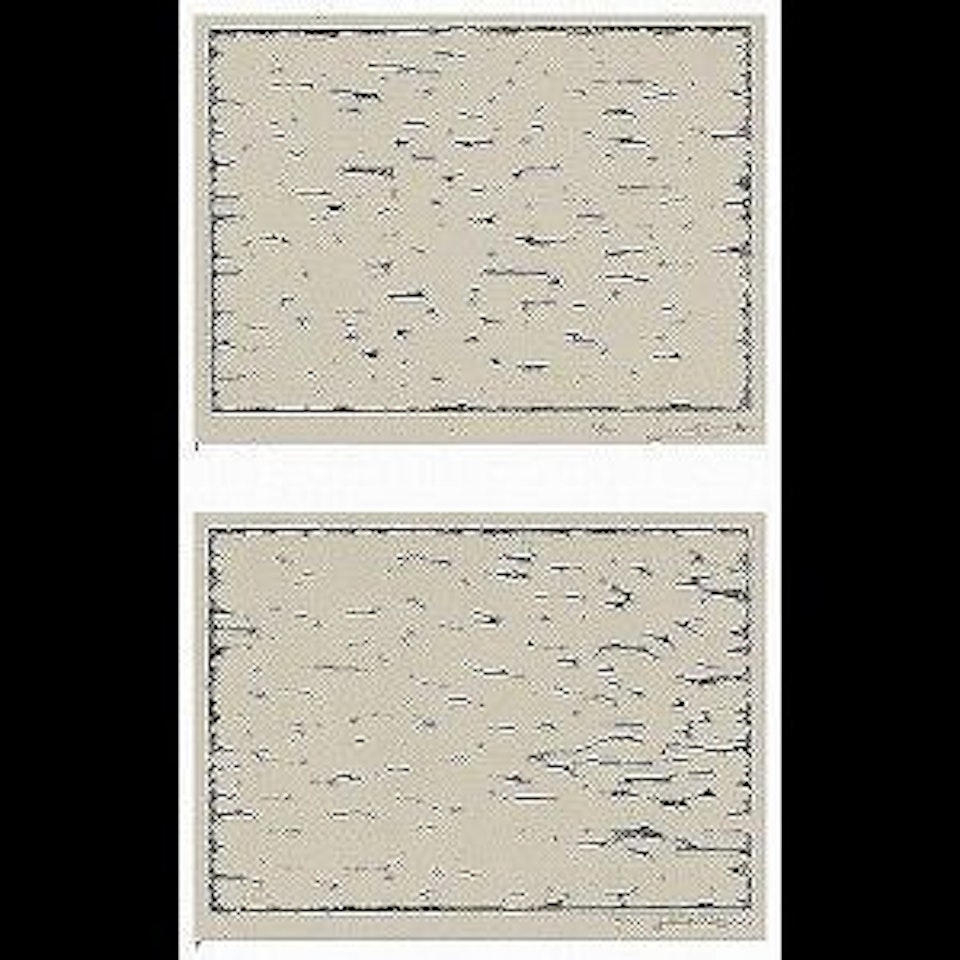 1. RELATUM 74-1 (Print No. 30) / 2. RELATUM 74-2 (Print No. 31) by Lee Ufan