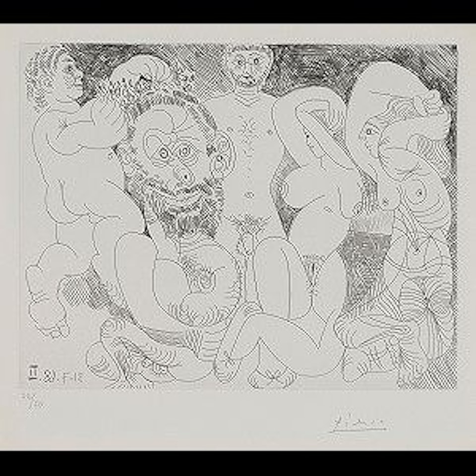 Eau-forte 31 juillet 1968 Ⅱ (Bloch 1707) by Pablo Picasso