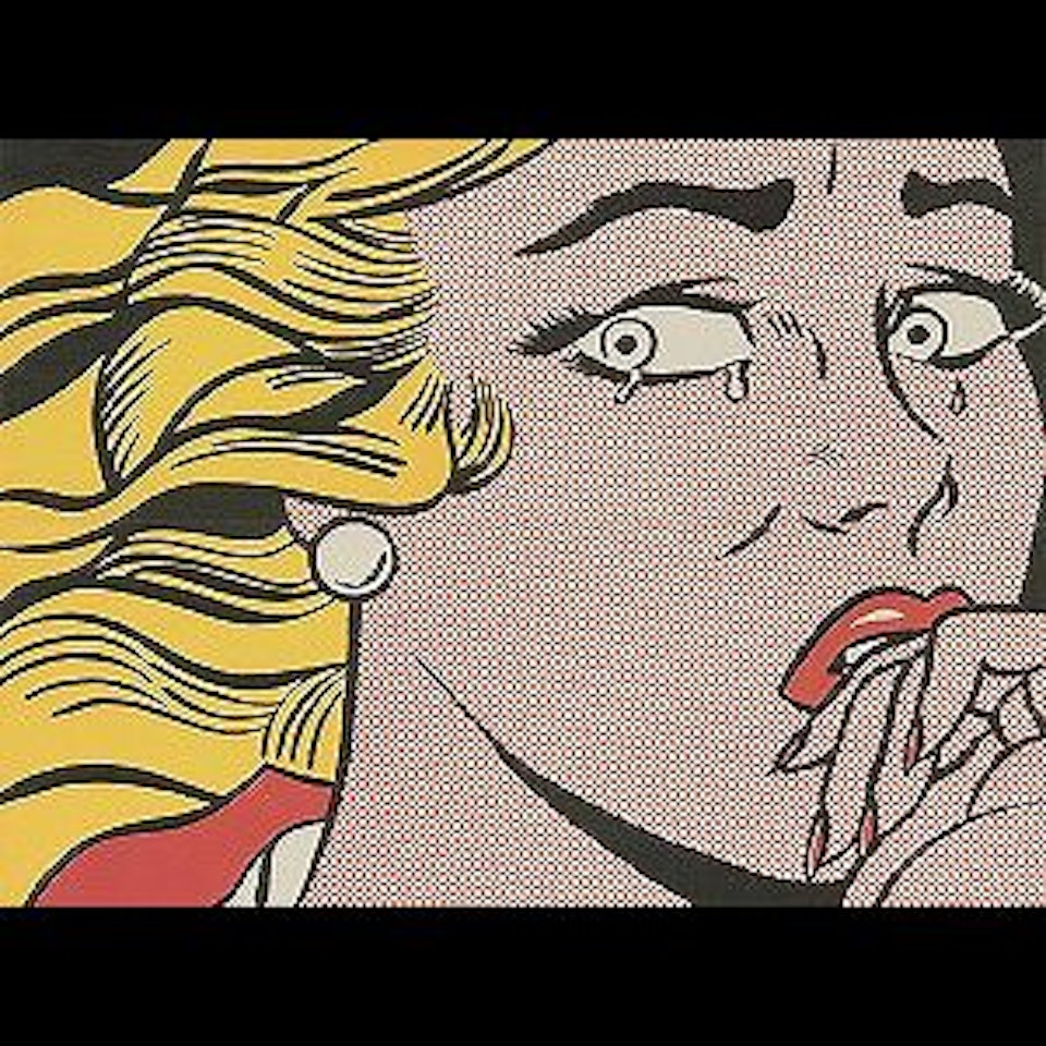 Crying Girl Invitation (mailer) (Corlett Ⅱ.1) by Roy Lichtenstein