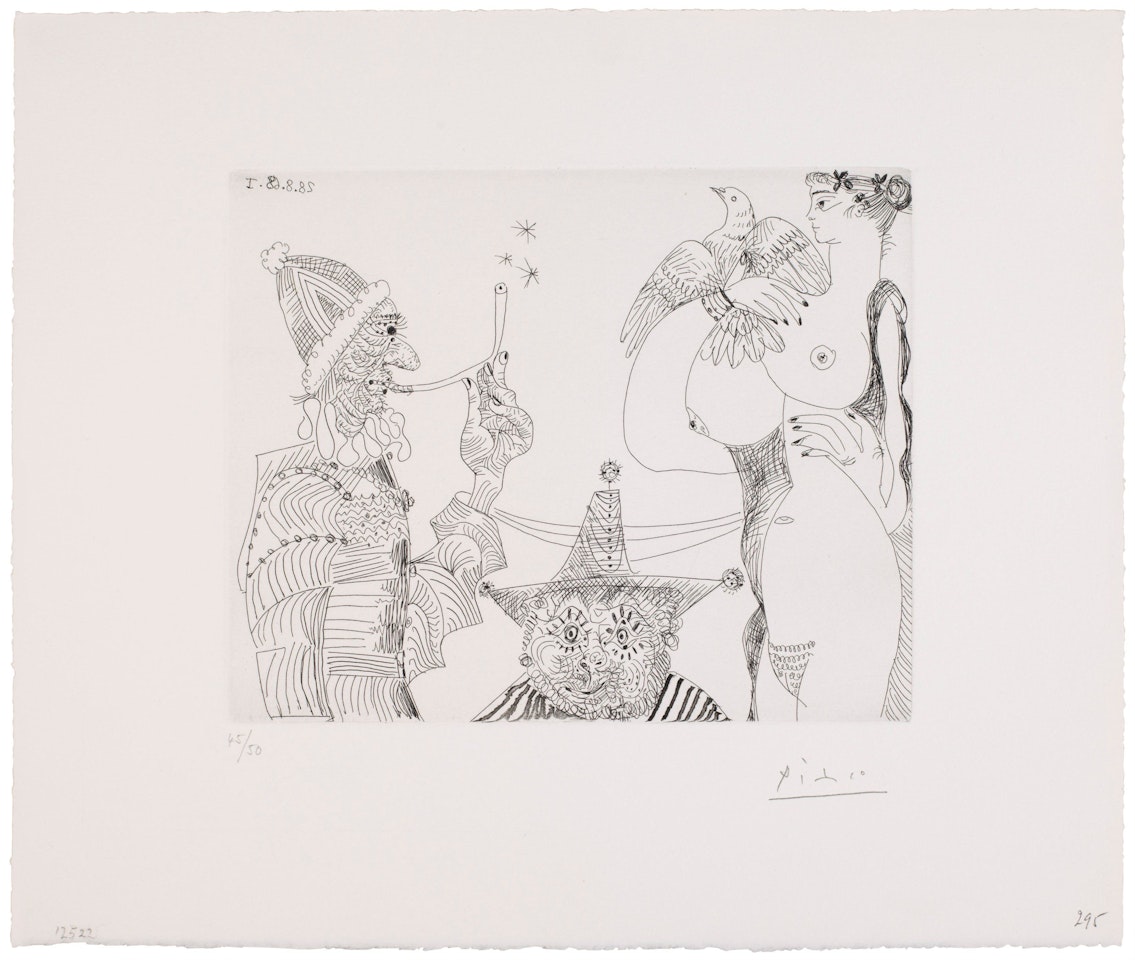 Rêveries d'opium: fumeur en calotte papale, from La Série 347 by Pablo Picasso