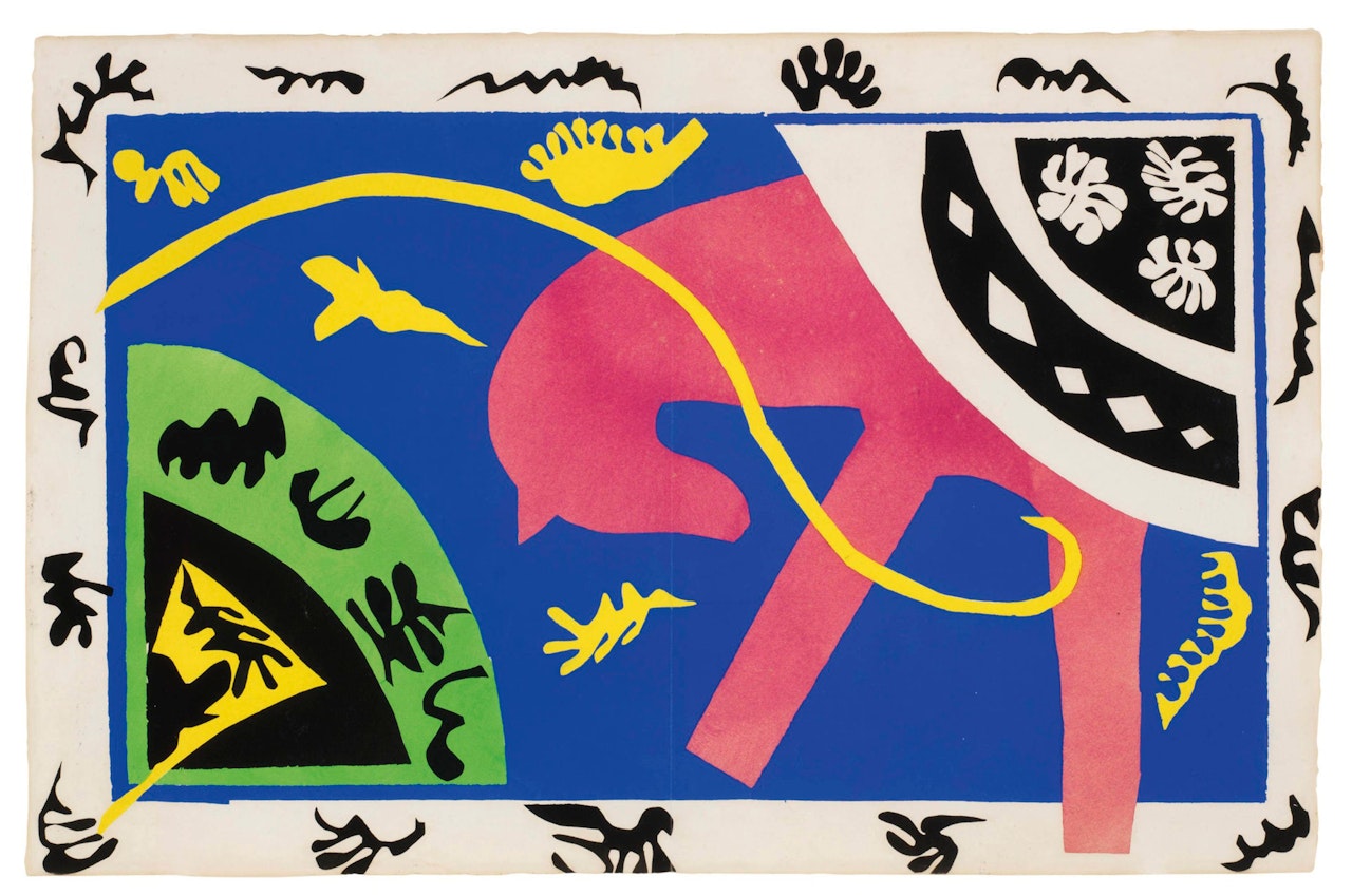 Le Cheval, L'Ecuyére et le Clown, from Jazz by Henri Matisse