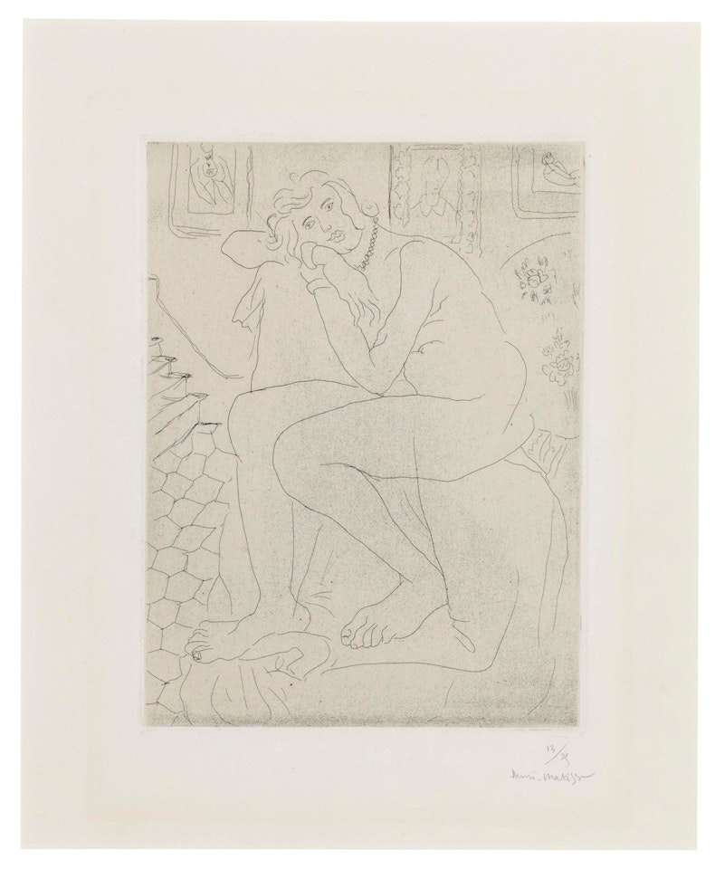 Nu assis et portrait de Mme Cézanne by Henri Matisse