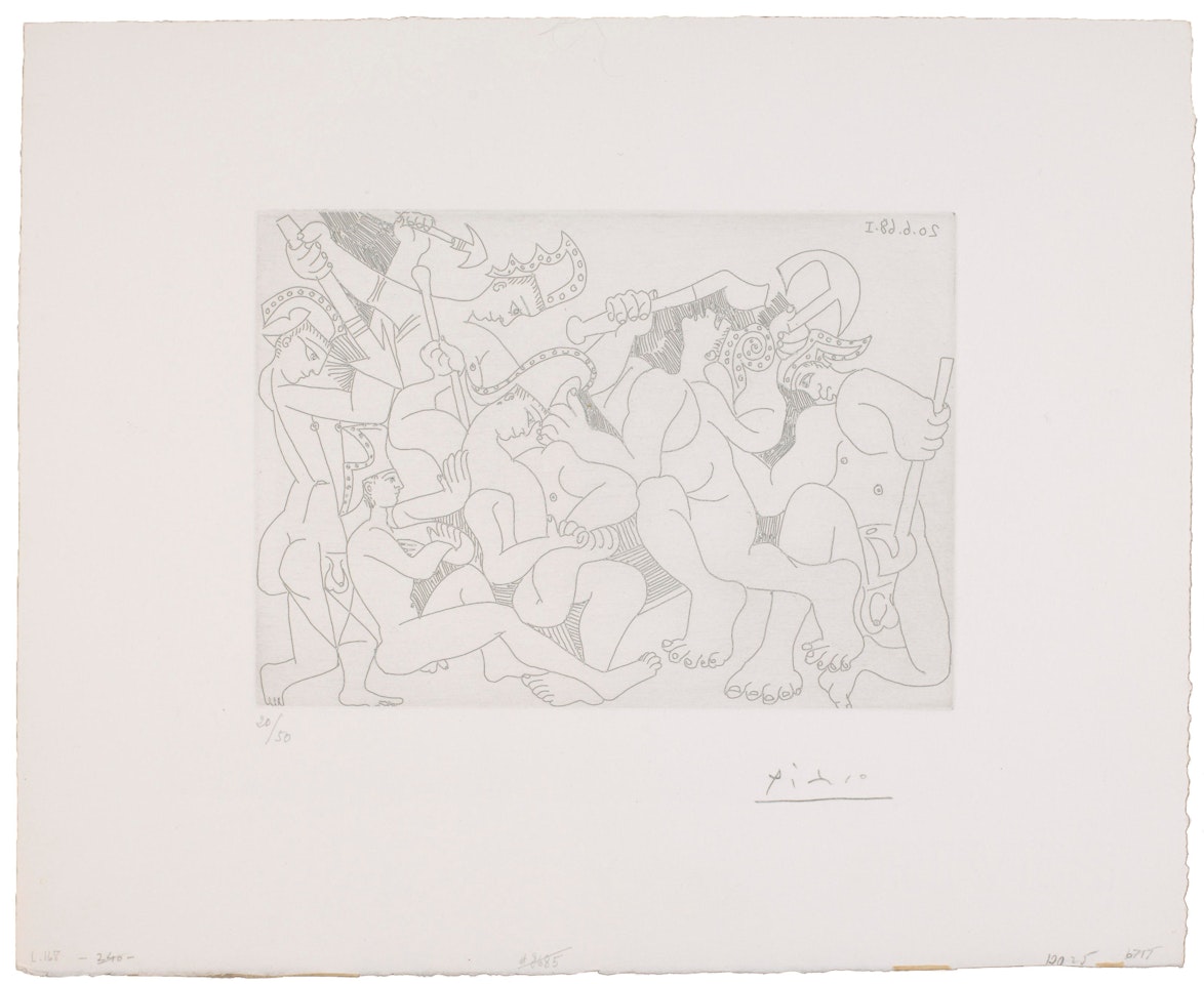 Jeux de gladiateurs, from La Série 347 by Pablo Picasso