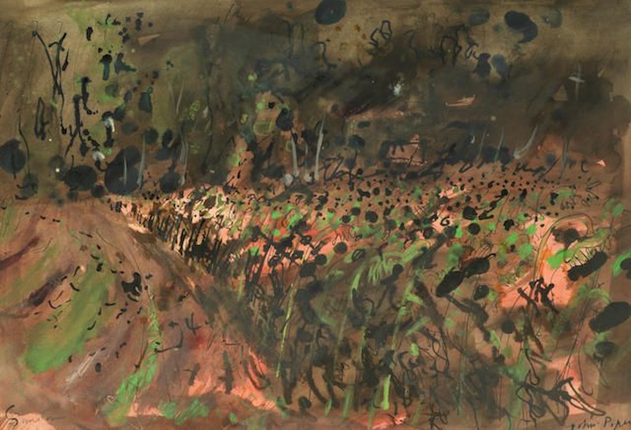 Sunflowers Outside Matha by John Piper