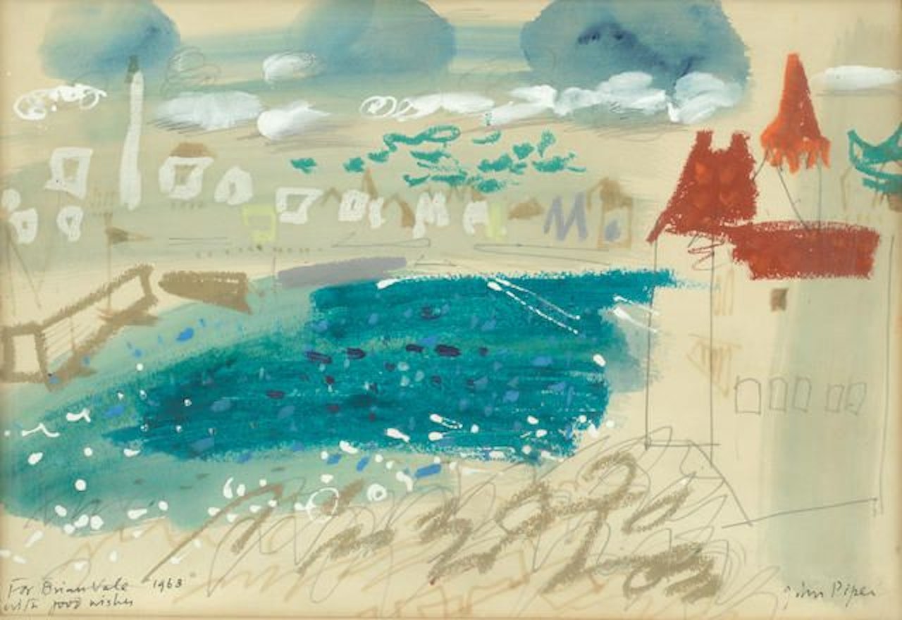 Turpault Castle, Quiberon by John Piper