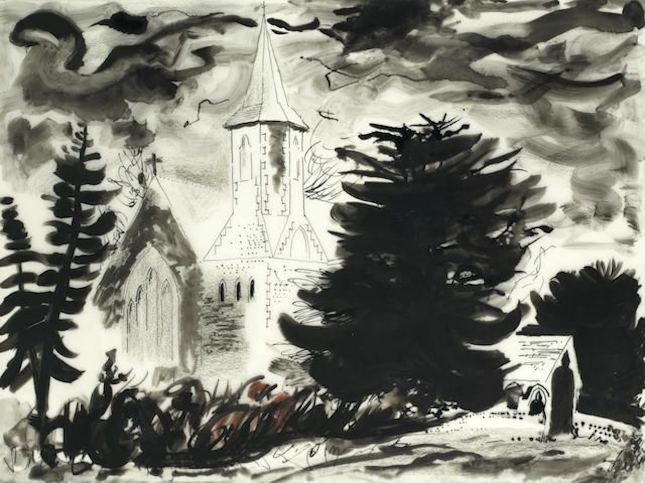 High Cross, Hampshire by John Piper
