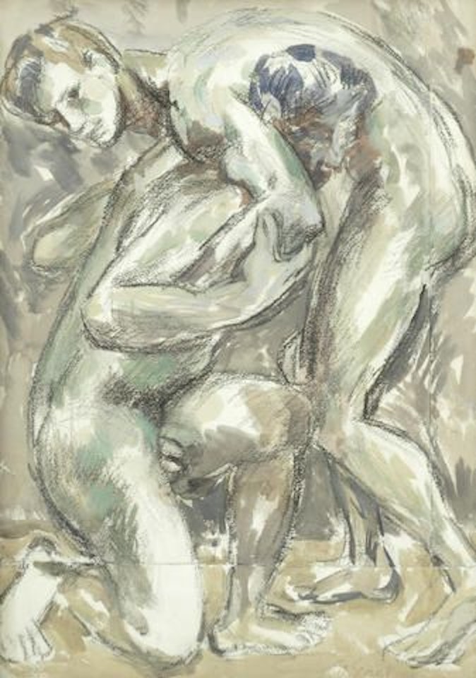 Wrestlers by Duncan Grant