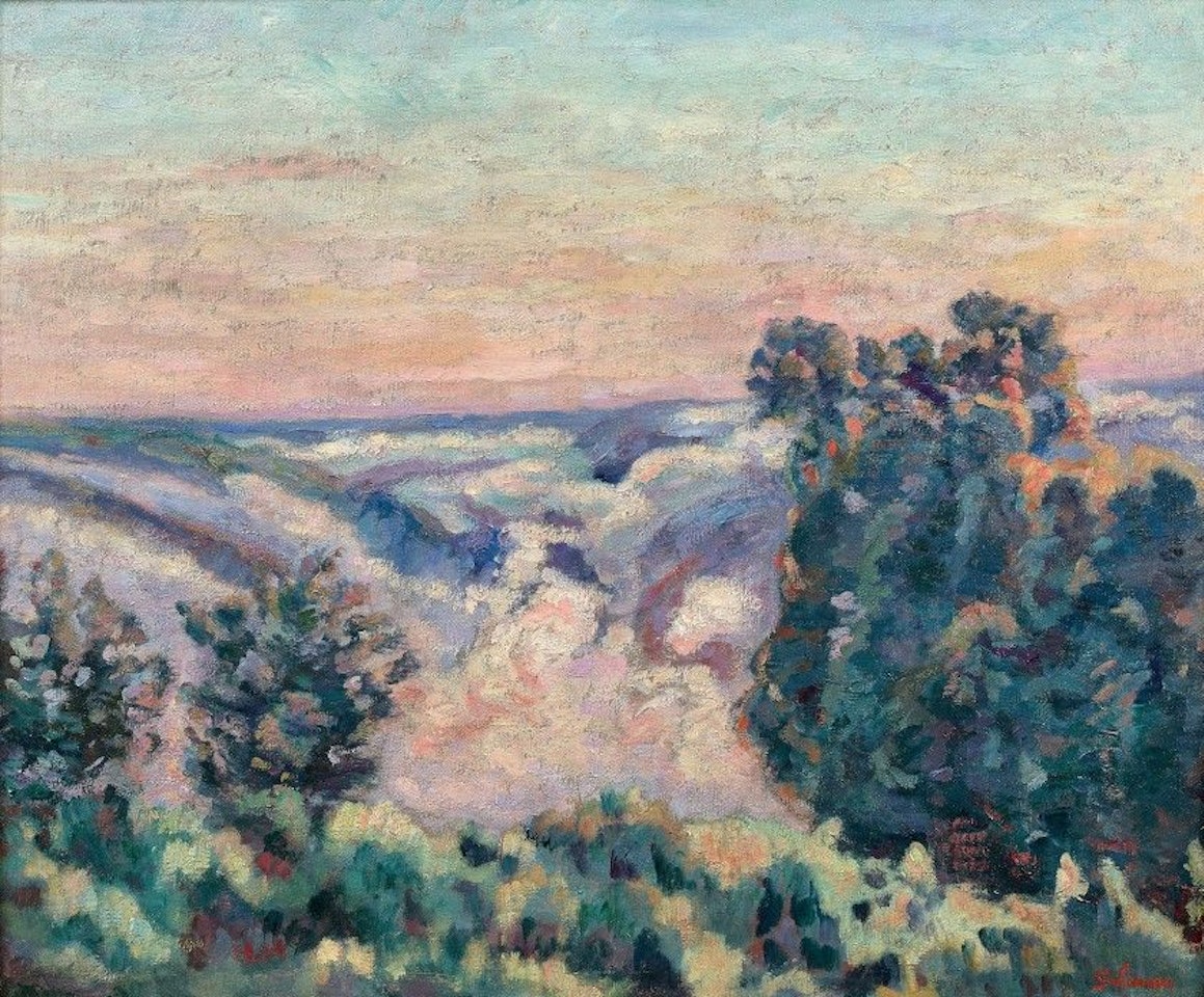 Sunrise in the fog, Creuse by Armand Guillaumin
