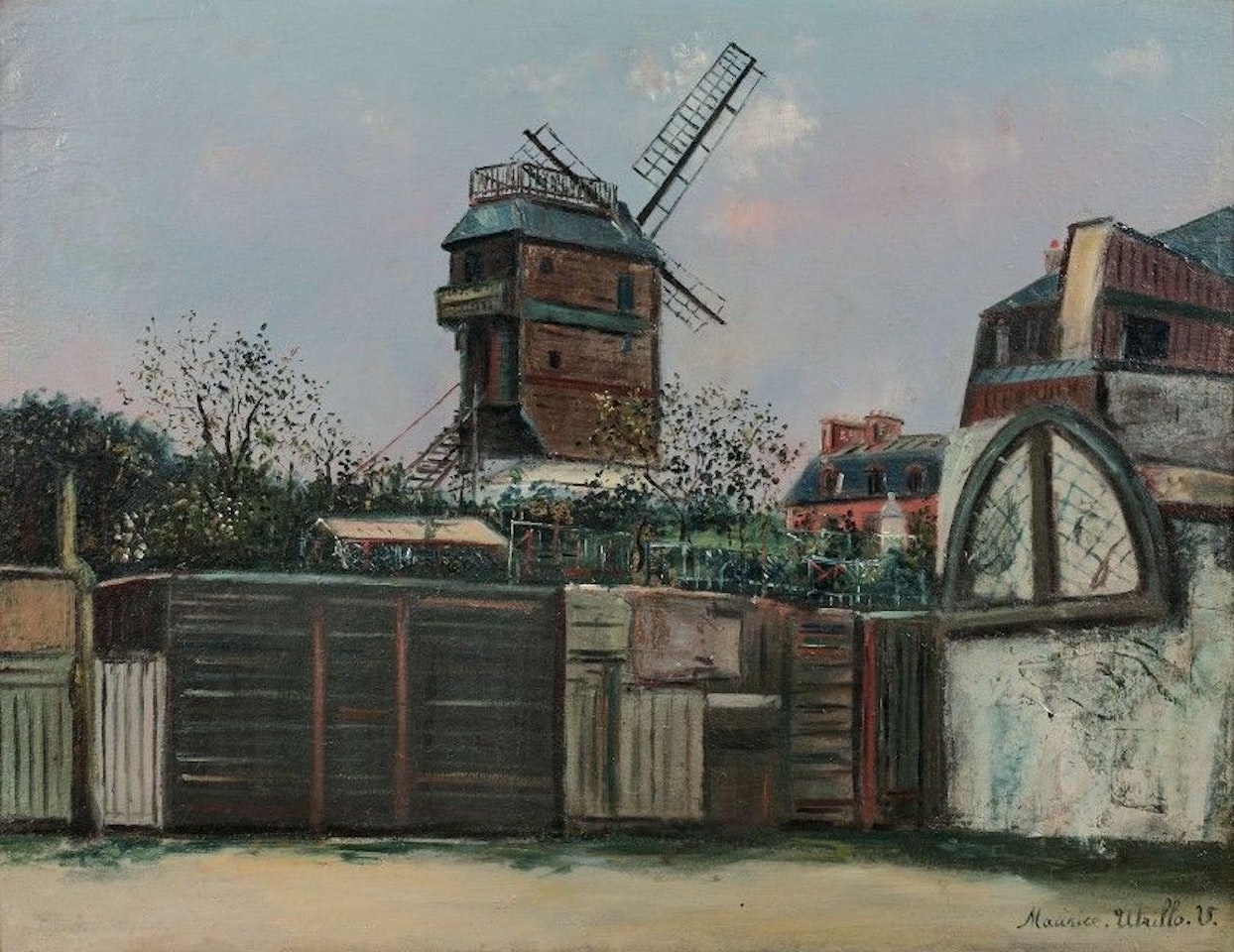 The Moulin de la Galette by Maurice Utrillo