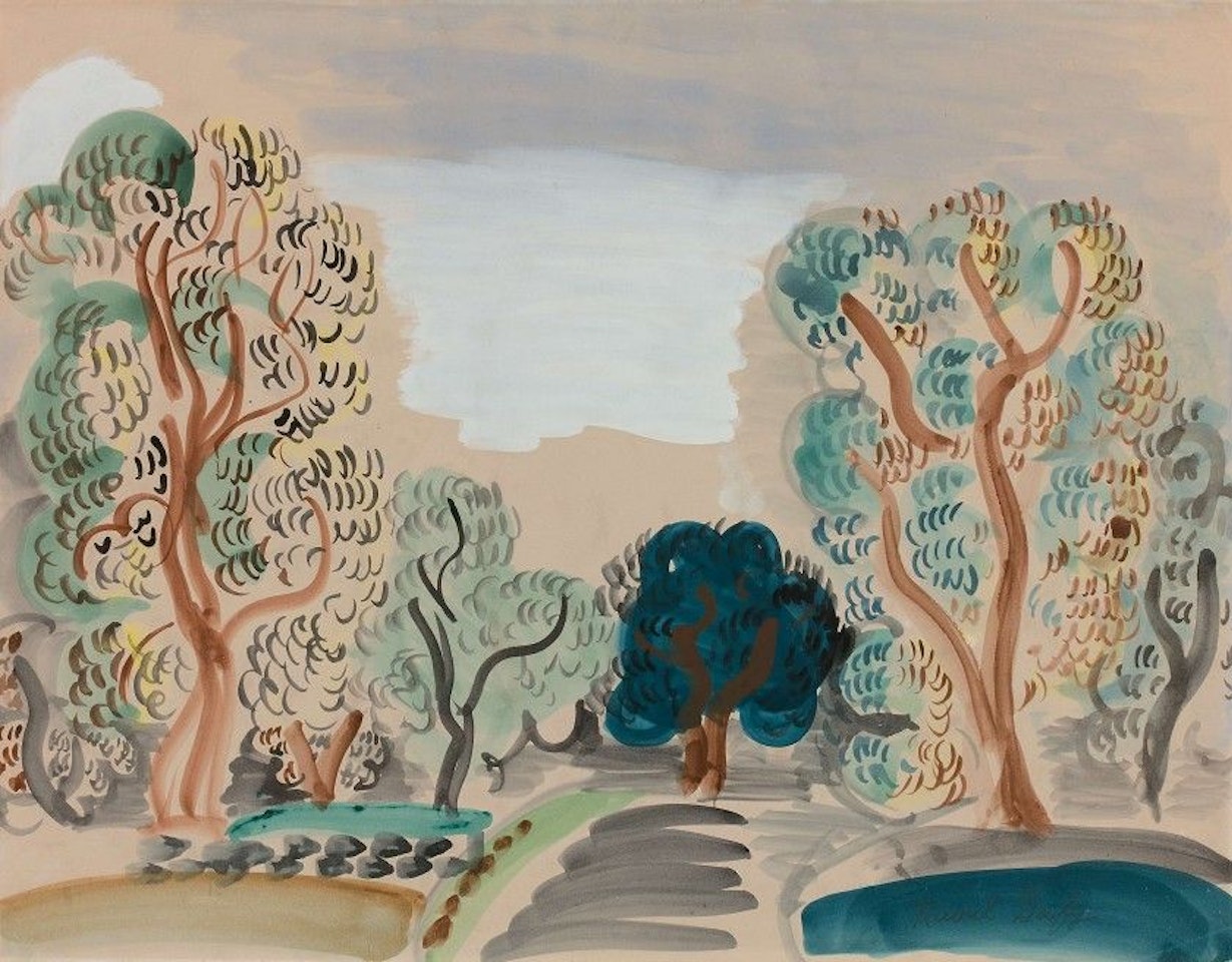 Olive trees in Provence by Raoul Dufy