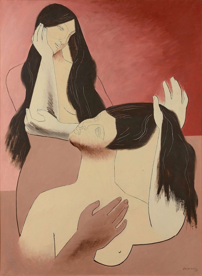 Women with long hair by Leopold Survage