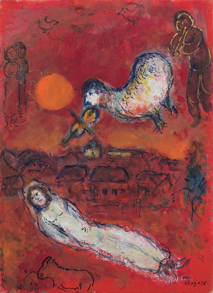 The dream of the bride by Marc Chagall