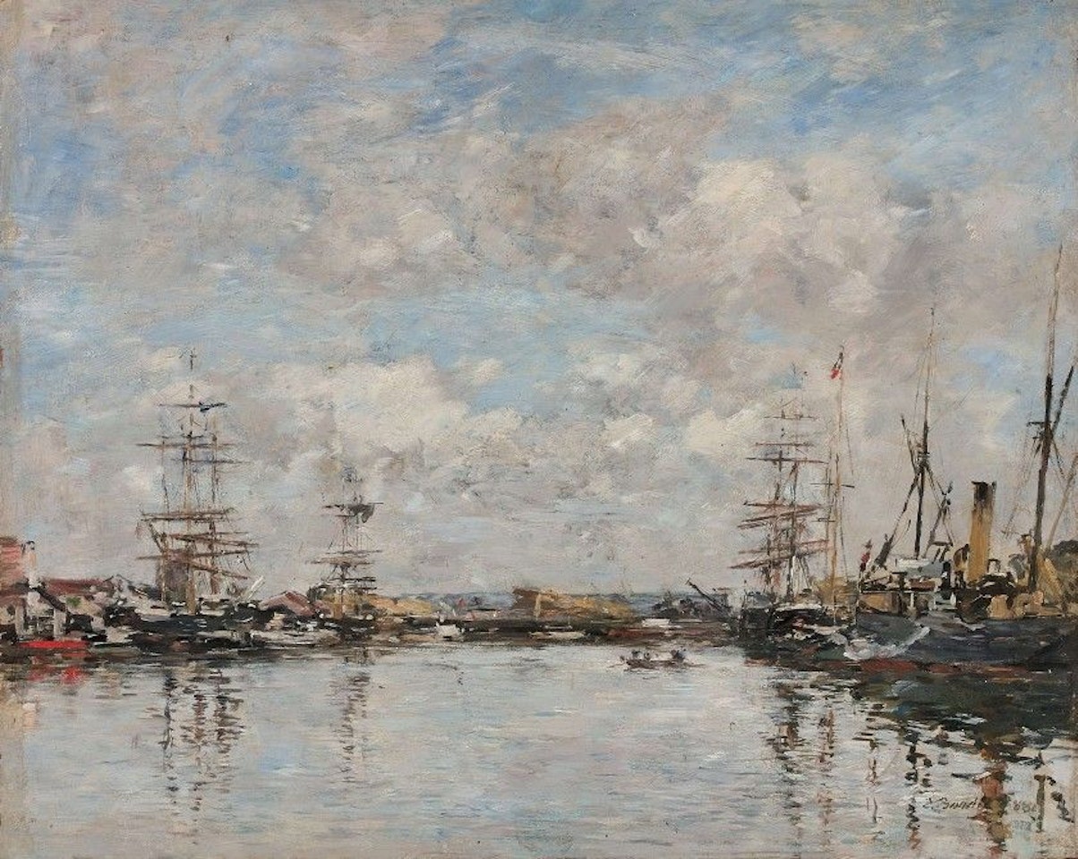 The Deauville Basin by Eugène Boudin