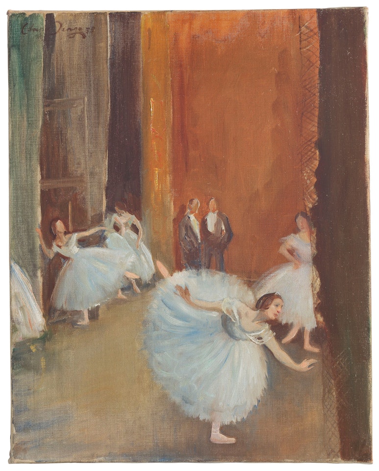 Les Sylphides, before the curtain rises at Monte Carlo by Edward Seago
