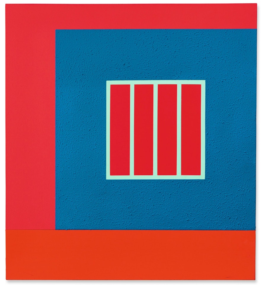 BLUE PRISON by Peter Halley