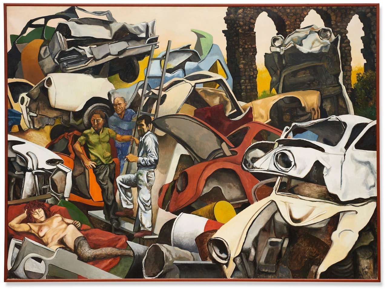 TRE OPERAI E UNA PROSTITUTA by Renato Guttuso