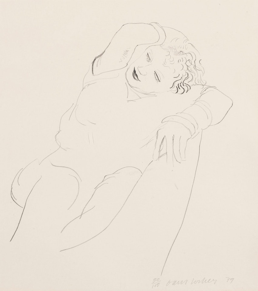 CELIA RECLINING (MUSEUM OF CONTEMPORARY ART, TOKYO 225) by David Hockney