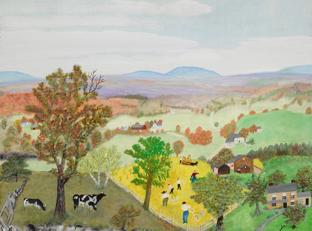 HARVEST TIME by Grandma Moses