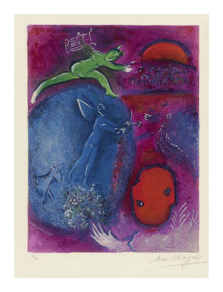 LAMON'S AND DRYAS'S DREAMS (M. 311; SEE C. BKS. 46) by Marc Chagall
