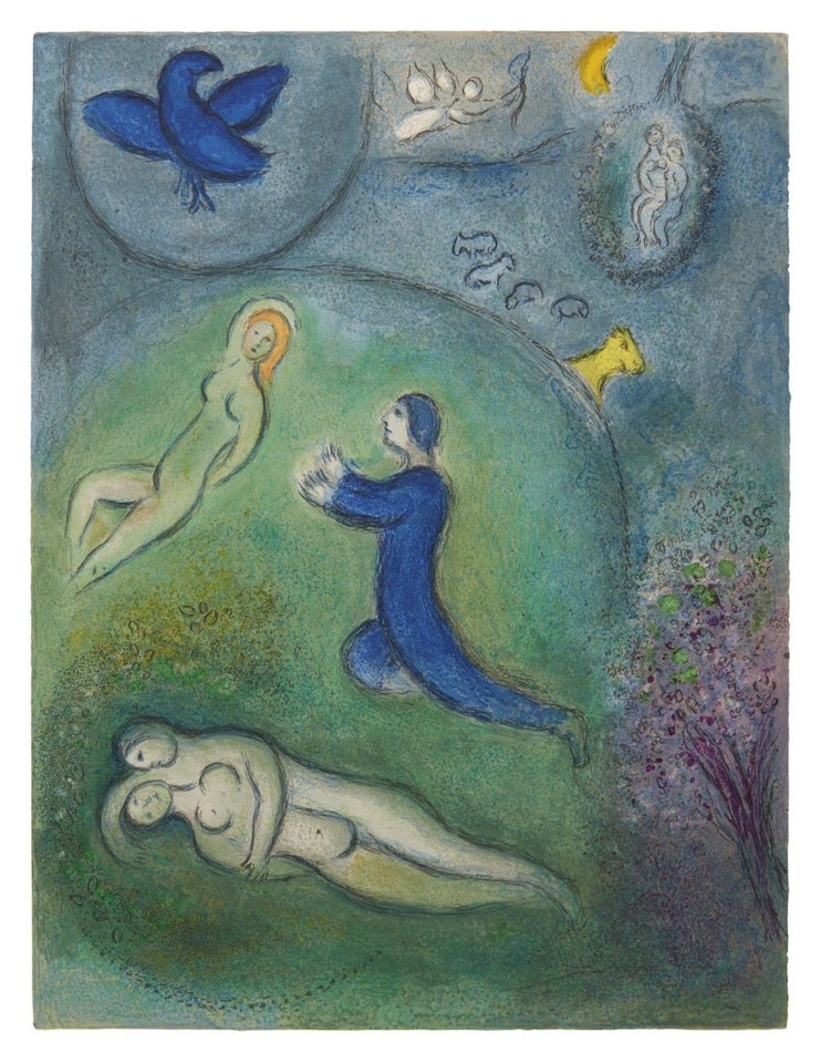 DAPHNIS AND LYCENION (M. 336; SEE C. BKS. 46) by Marc Chagall
