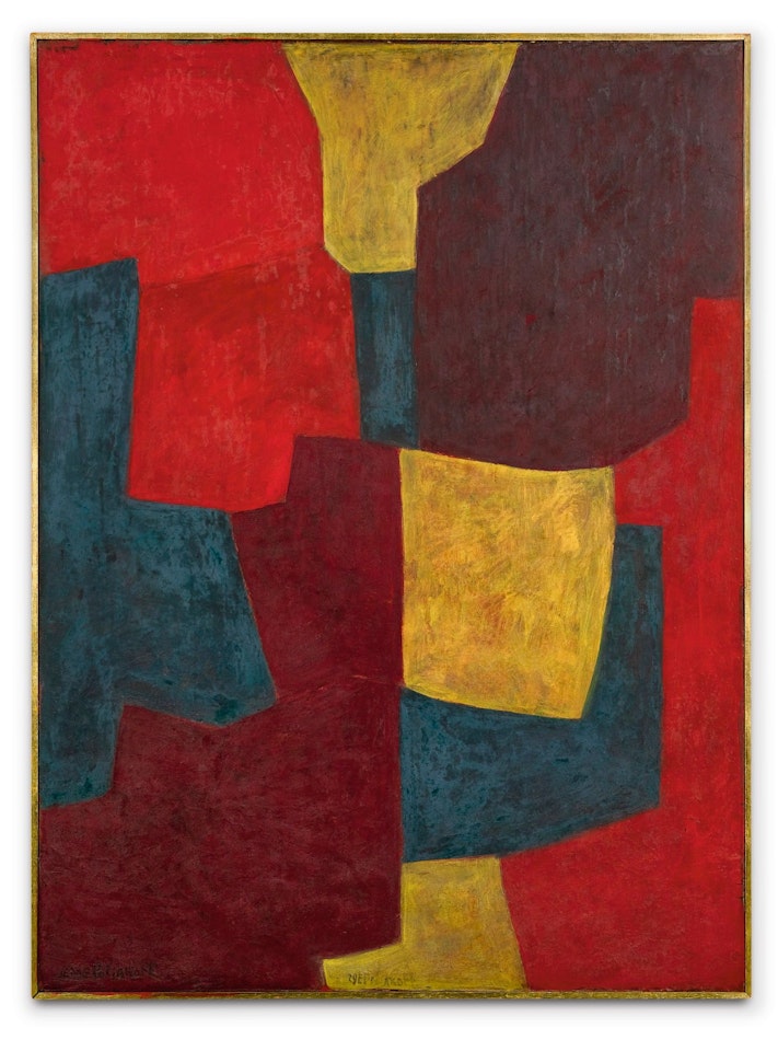COMPOSITION ABSTRAITE VERT, ROUGE, JAUNE by Serge Poliakoff