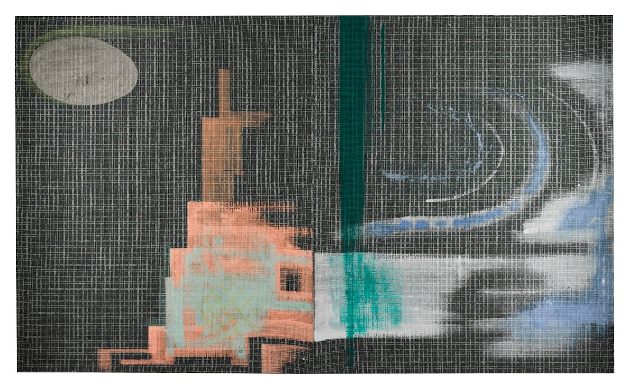 DOPPELBILD (SKYSCRAPER) by Sigmar Polke