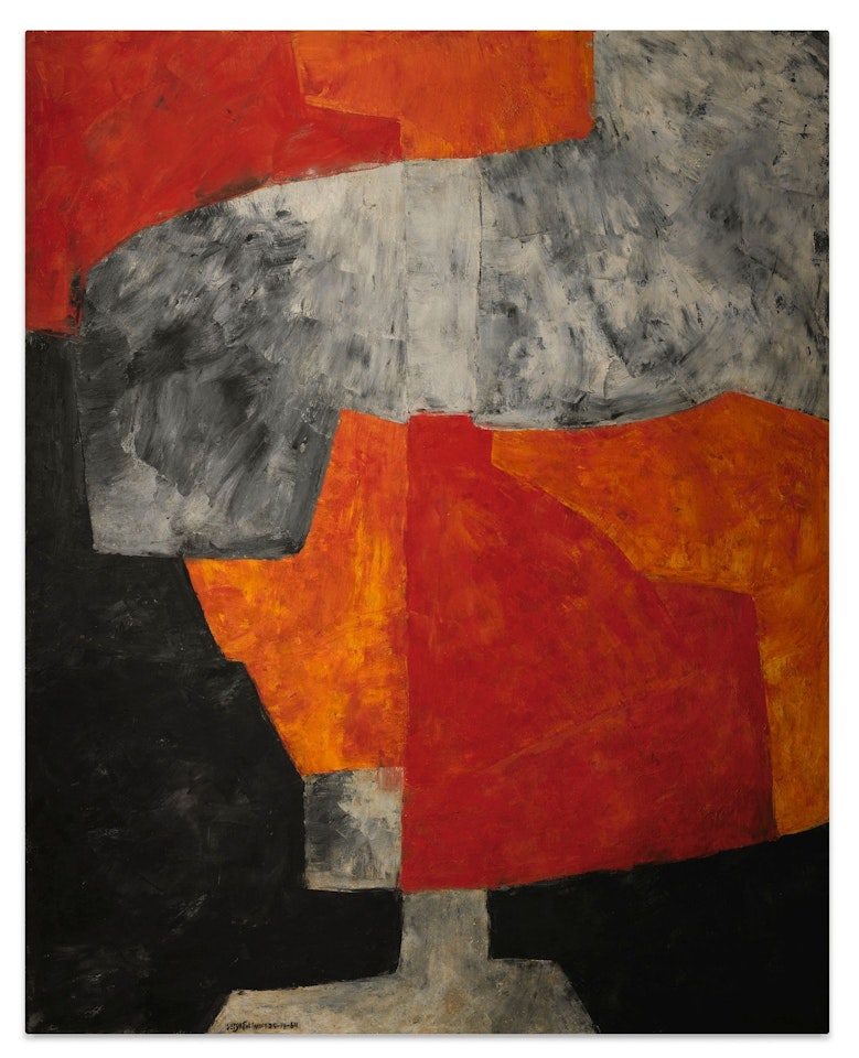 ORANGE GRIS ET NOIR by Serge Poliakoff