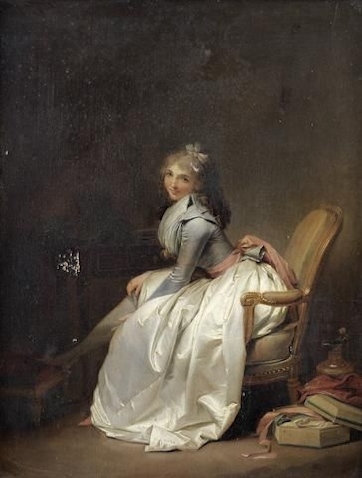 La Jarretière by Louis-Leopold Boilly