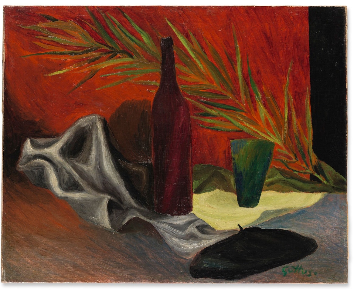 NATURA MORTA COL BASCO by Renato Guttuso