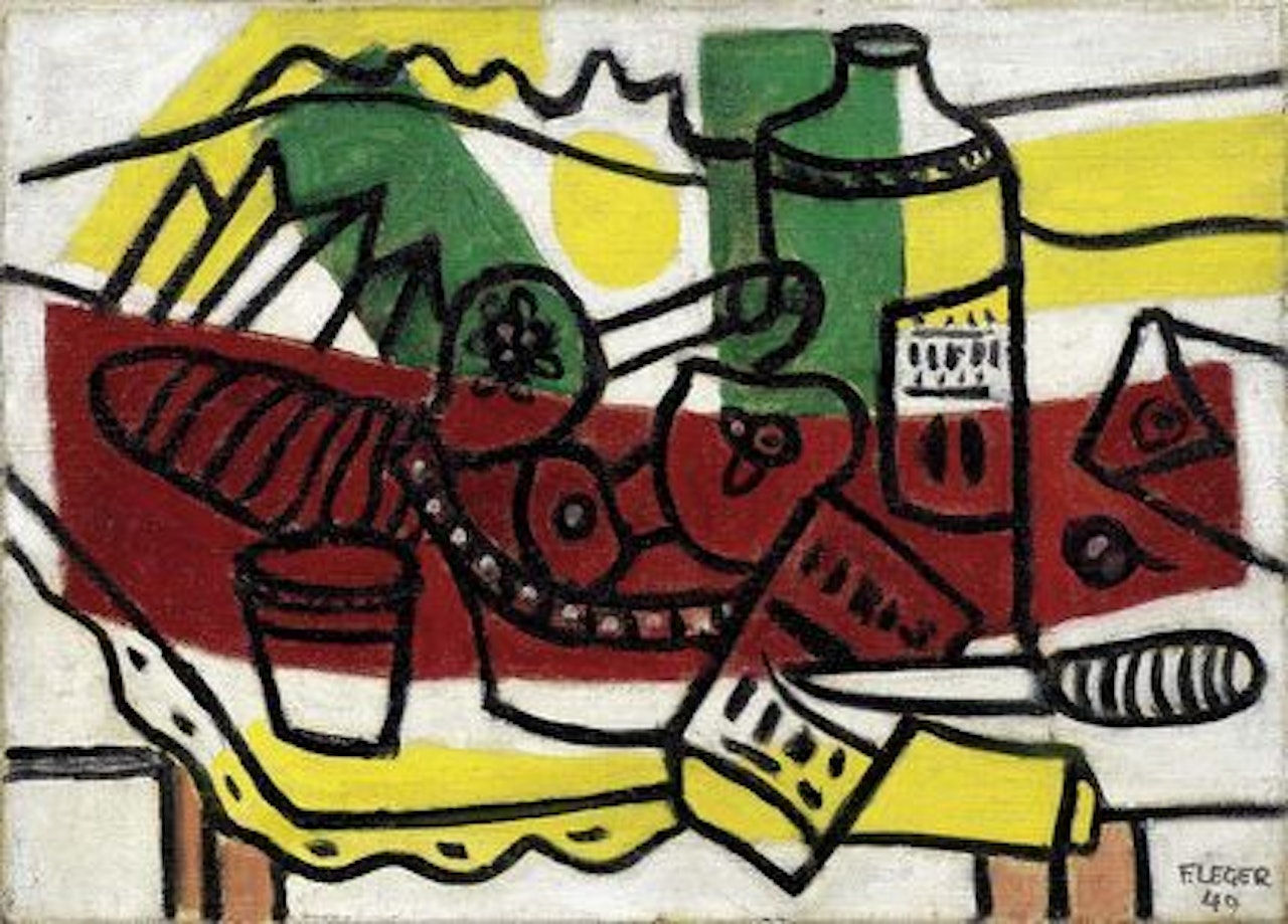 Nature morte polychrome by Fernand Leger