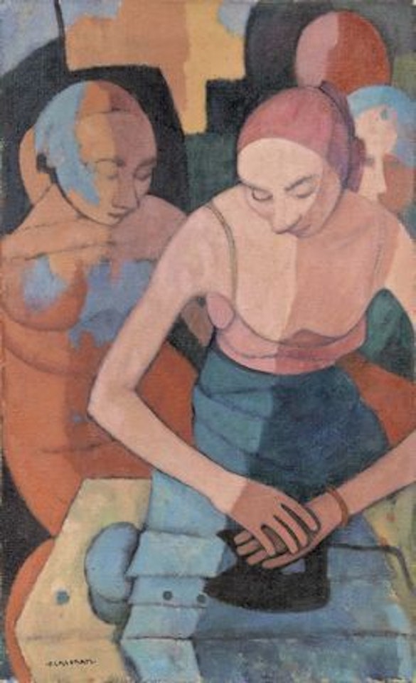 Le stiratrici by Felice Casorati