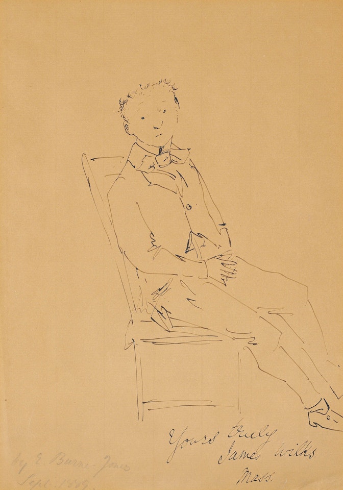 Portrait of James Wilks, seated by Edward Coley Burne-Jones