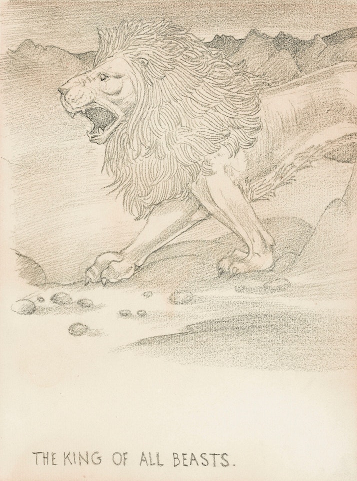 The King of all Beasts by Edward Coley Burne-Jones