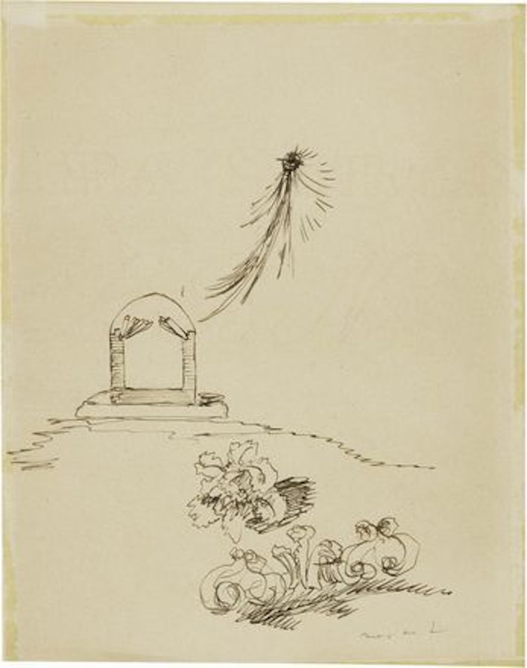 Cométe et fleurs by Max Ernst