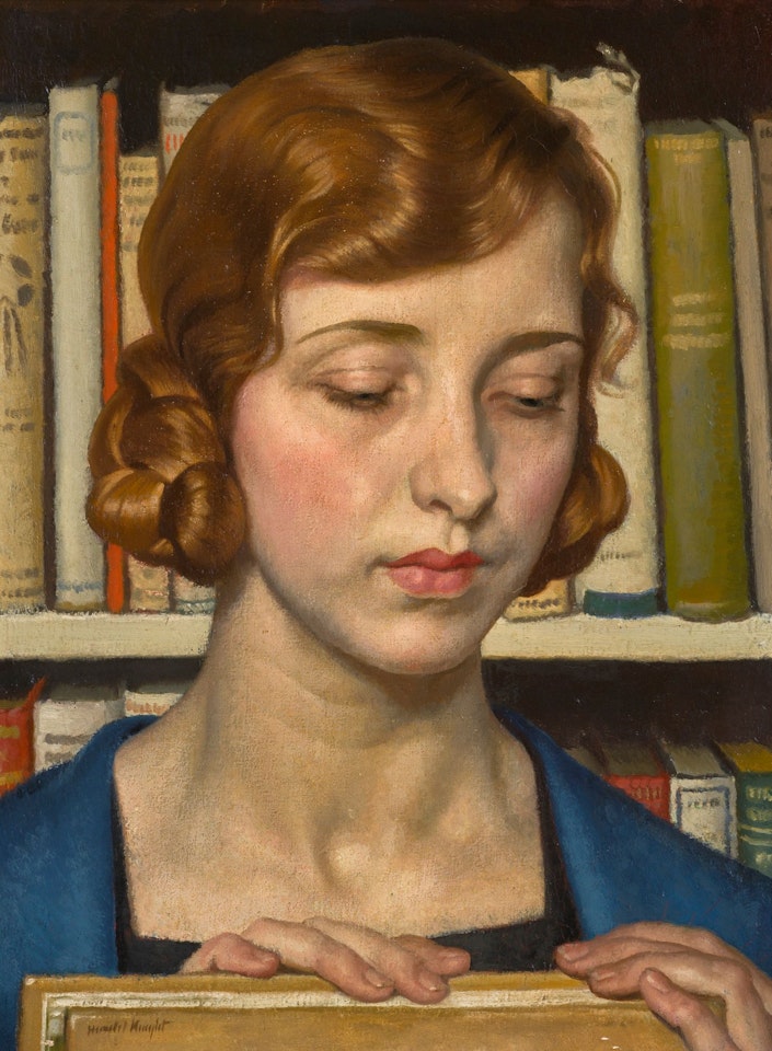 BOOKS, PORTRAIT OF LAURA KNIGHT by Harold Knight