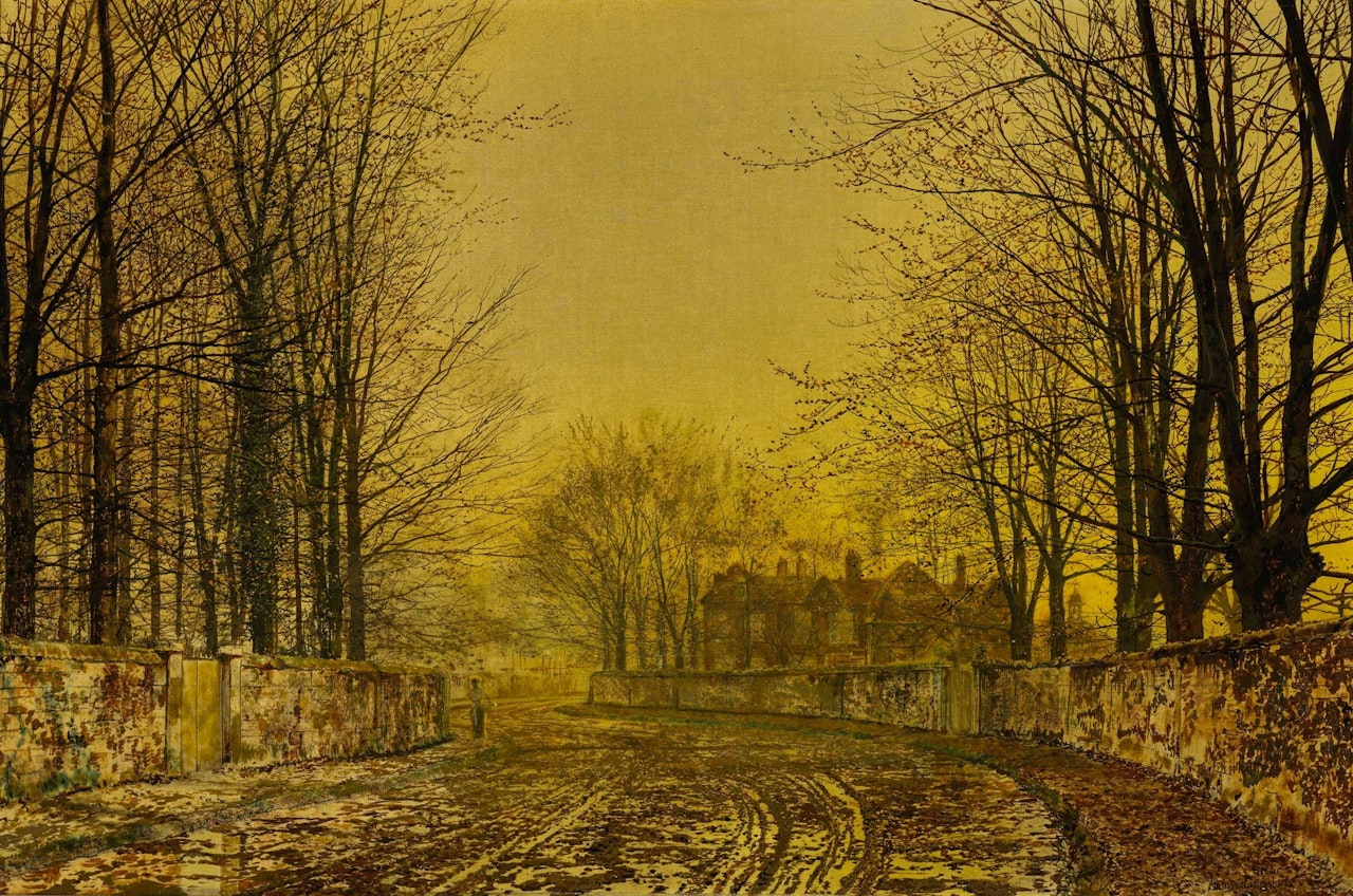 THE QUEEN'S HIGHWAY by John Atkinson Grimshaw