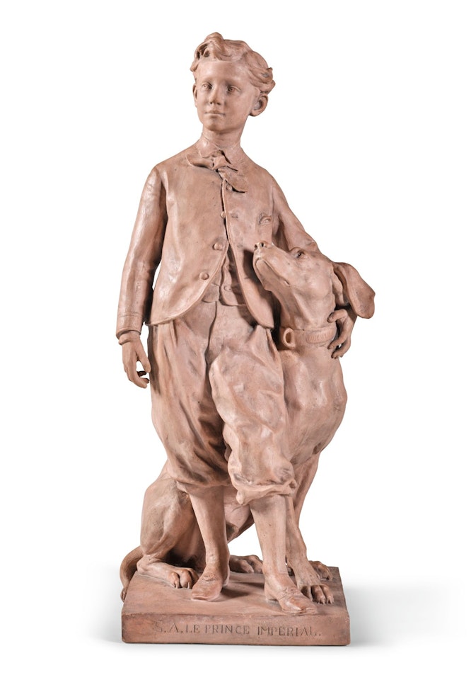 LE PRINCE IMPÉRIAL ET SON CHIEN NÉRO (THE IMPERIAL PRINCE AND HIS DOG, NERO) by Jean-Baptiste Carpeaux