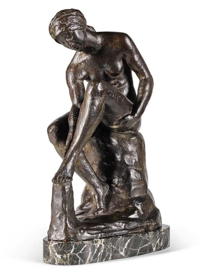 BAIGNEUSE AU TURBAN (BATHER WITH A TURBAN) by Robert Wlerick