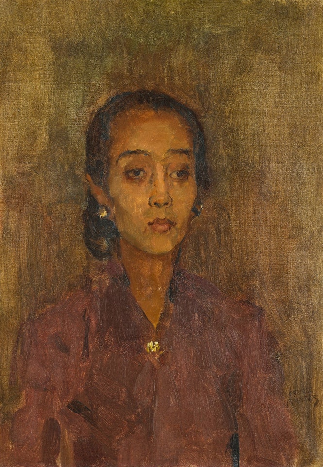 PORTRAIT OF A JAVANESE WOMAN by Isaac Israels