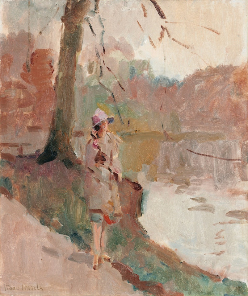 A lady in the park by Isaac Israels