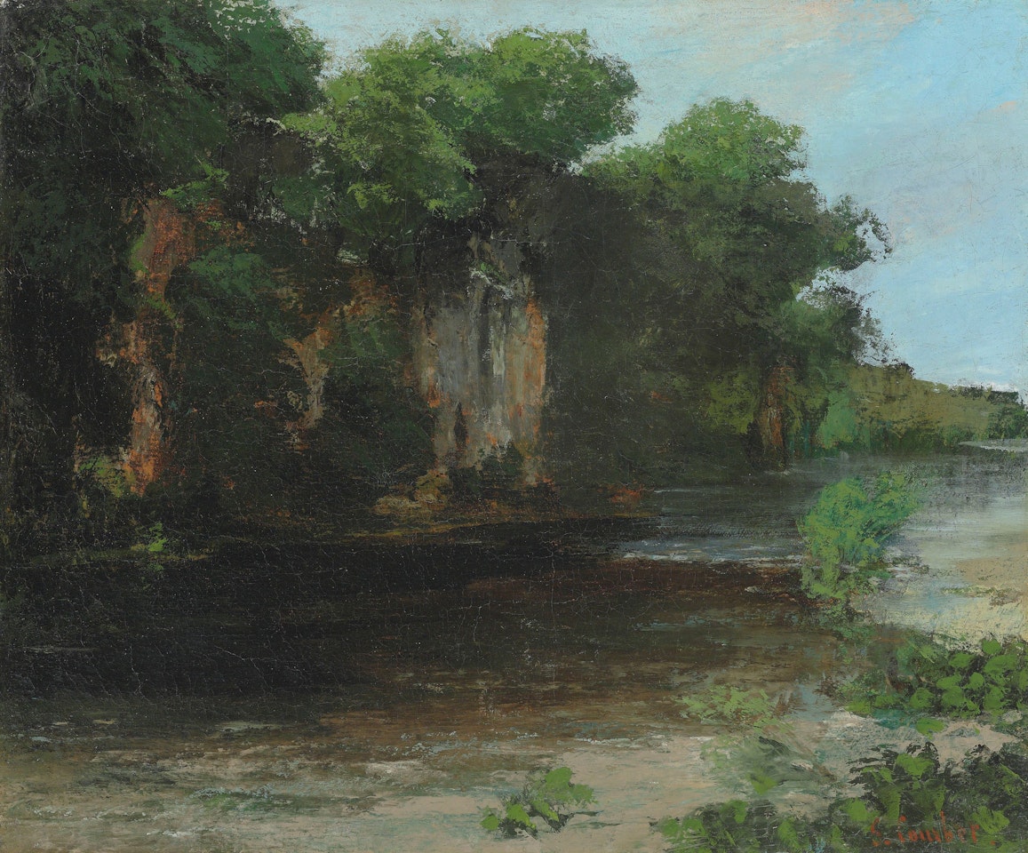 Les bords de la Loue by Gustave Courbet