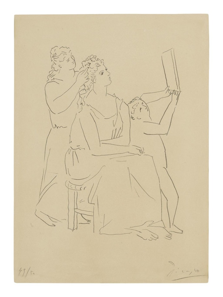 LA TOILETTE (BLOCH 65; MOURLOT XV) by Pablo Picasso