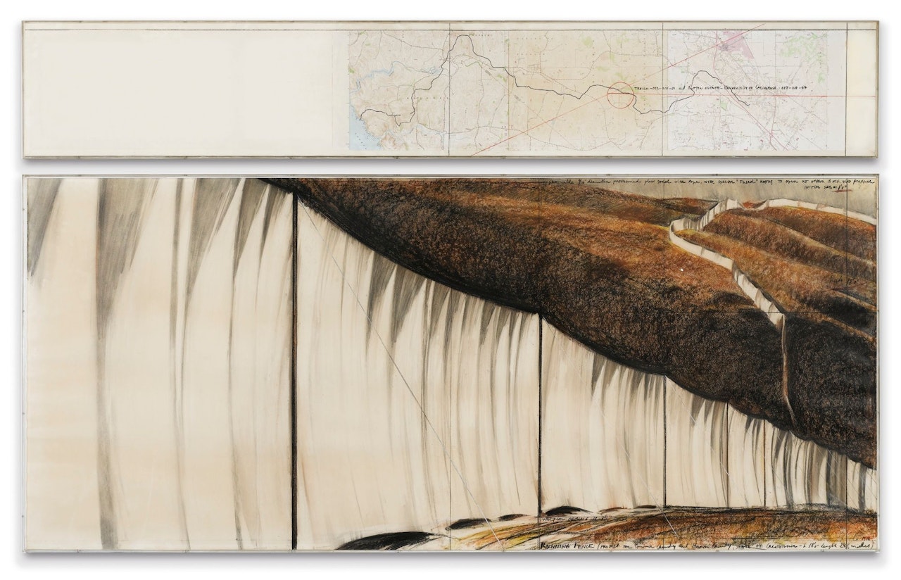 RUNNING FENCE (PROJECT FOR SONOMA COUNTY AND MARIN COUNTY, STATE OF CALIFORNIA) by Christo