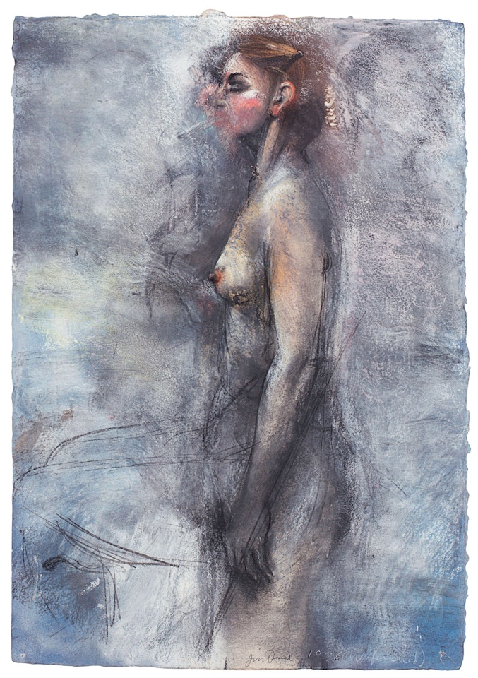 A Lady Smoking by Jim Dine