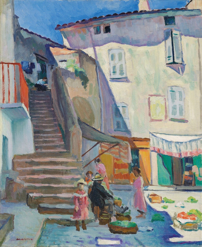 Marché à Saint-Tropez, la Place aux Herbes by Albert Marquet