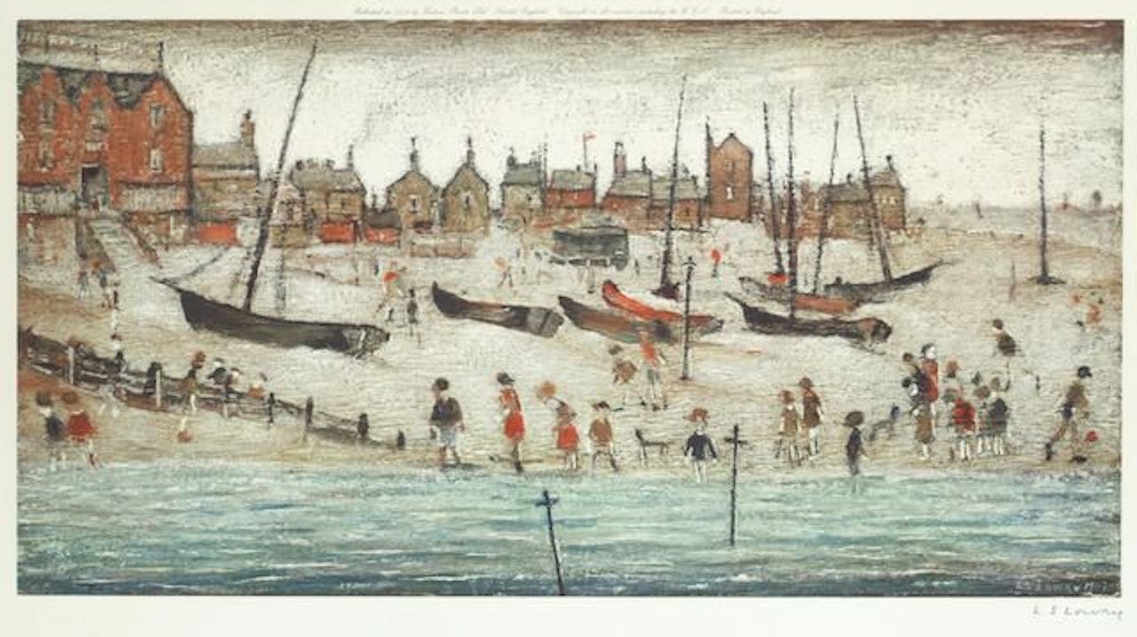 Deal Beach; Deal Sketch by Laurence Stephen Lowry