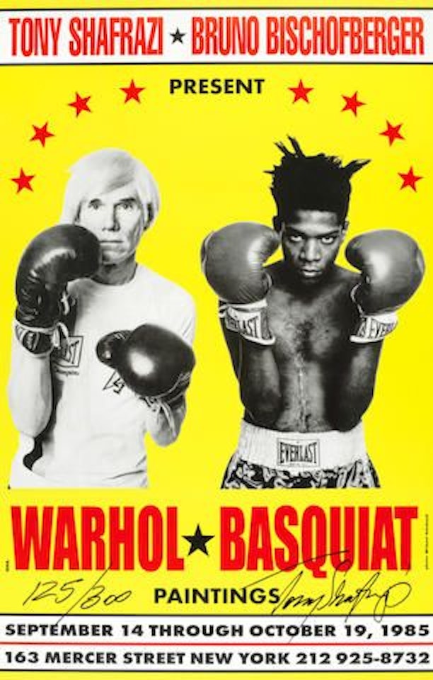 Poster for Warhol/Basquiat Paintings by Jean-Michel Basquiat