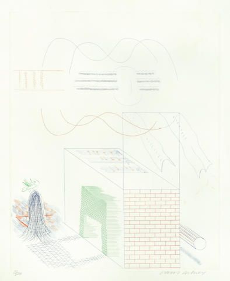 The Buzzing of the Blue Guitar, from 'The Blue Guitar' by David Hockney