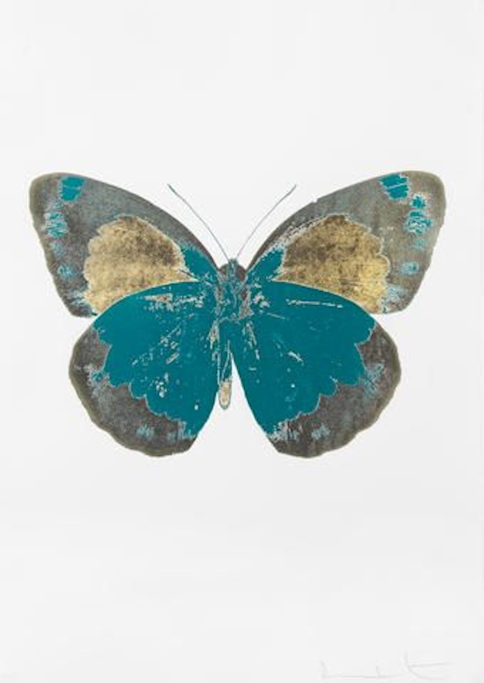 The Souls II - Cool Gold/Oriental Gold/Turquoise by Damien Hirst